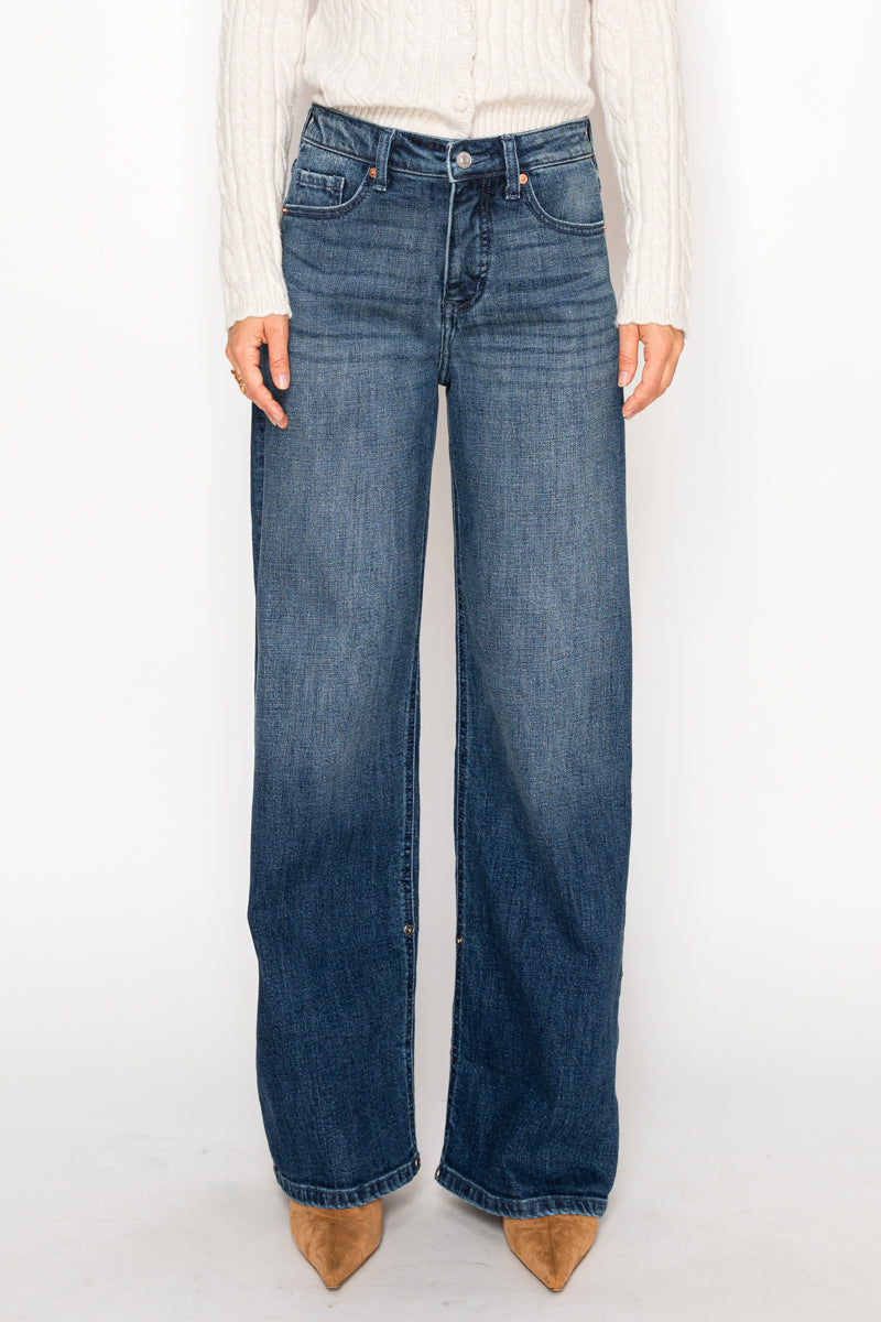 Tummy Control High Rise A-wide Jeans